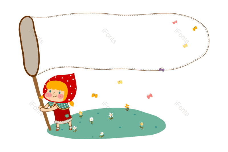 边框图片,卡通人物元素,装饰元素PNG,信息框免抠素材